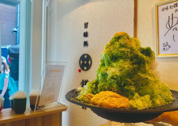 かき氷わらび餅トッピング